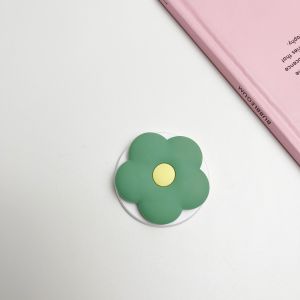 Portable Magnetic Suction Phone Stand Cute Retro Desktop Style Shockproof Flower Design Mobile Phone Case Detachable Tabletop InsInspired