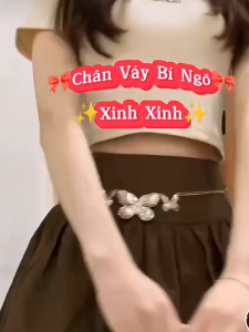 🔥[D084] Chân váy XÒE CHUN KIỂU BÍ phối DÂY KÉO có lót trong dáng ngắn dễ thương - Kholenqc