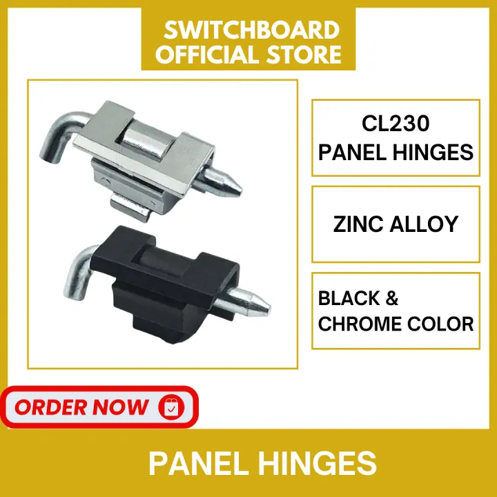 Panel Box Type Hinges Panel Hinges -one hole, black & chrome color - for control panelbox or ...