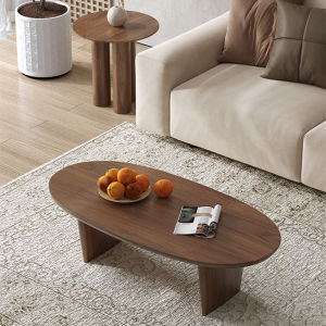 GOOFANSER | Wabi-sabi Style Solid Wood Coffee Table