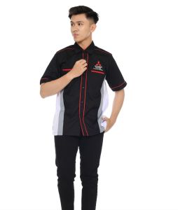 Kemeja Kerja Pria Wanita Seragam Marketing Kemeja Otomotif Pria Bordir