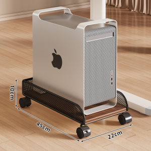 WUBUWEI | Under Table Storage Rack with Wheels Computer Case Stand