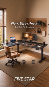 BLH  Electric Height-adjustable Desk Multi-functional Gaming Table Desk Computer Desk Thickened Plate Dual Motor Office Desk