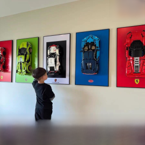 กรอบรูปตกแต่งผนังรถยนต์ Porsche 911 Lamborghini Mercedes F1 สำหรับบ้านและสวน งานฝีมือ DIY งานฝีมือ