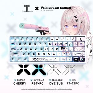 TITANNATION | Printed Honeybee Style Heat-Sublimation OEM Side-Transparent Keycaps