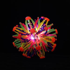 gumahus | Stretching Ball Light-up Flowering Deformation Magic Colorful Ball Elastic Hand Grip Ball