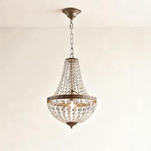 Retro Crystal Pendant Light Medieval Style LED Antique Bronze Pendant Lamp Dining Living BedRoom Hotel Decor Ceiling Chandelier