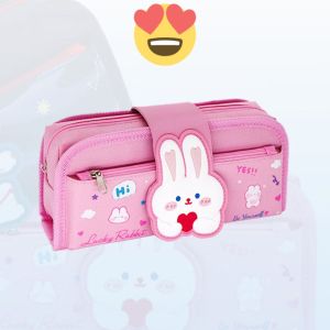 Tempat pensil karakter dream space terbaru pencil case box pensil viral korea organizer box pensil cute rabbit cute