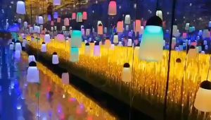 Đèn Led bông lúa vàng COMBO 50 cây Trang trí tết bàn thờ gia tiên Thần tài Phòng khách Chiều cao 80 Cm