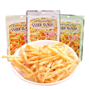 Instant Snack! Garlic Flavored! Ready to Eat! Korean Series Match! Beer Complement! Vaihoffer Mustard Squid Strips