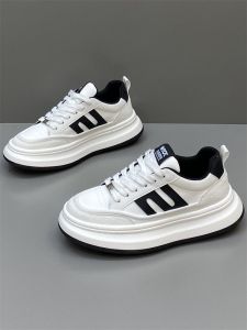 Mens Retro Thick Bottom Sports Casual Shoes Fall 2025 New Style Versatile High-End Feeling Flat Shoes Comfortable All-Match