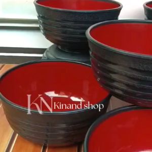 12 PCS MANGKUK RAMEN MANGKUK SEBLAK PLASTIK DOP SUPER TEBAL 6 INCH