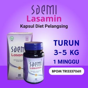 Saemi Lasamin Kapsul Pil Obat Diet Pelangsing Badan Dan Pengecil Perut Buncit Cepat Dan Paling Ampuh Pembakar Lemak Tubuh Herbal Bpom