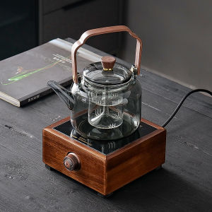 Heat Resistant Smoking Black Glass Tea Kettle