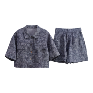 Flax 45% Summer Two-Piece Suit