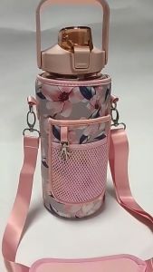 2L Tumbler Bag Water Bottle Bag Insulated Carrier Cup Cover Bag Holder Pouch with Strap