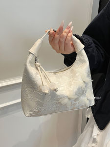 New Chinese Style Embroidered Dumpling Bag Womens Crossbody Bag Summer Fashionable Versatile Single Shoulder Handbag