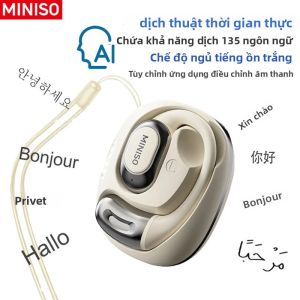 Tai Nghe Thể Thao Không Dây MINISO MS156 Bluetooth V5.4 Với Thiết Kế Mở Tai Khử Tiếng Ồn Và Âm Trầm Mạnh Mẽ