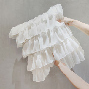 BUYNOW 1PC Wide Chiffon Lace Sweet Princess Style Throw pillowcase Without Pillow Core Cute Pillows For Girls’ bedrooms Decorate