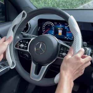 38cm Car Steering Wheel Covers Booster Micro Fiber Leather Auto Interior Decorative Accessories Universal Carbon Fiber Looking