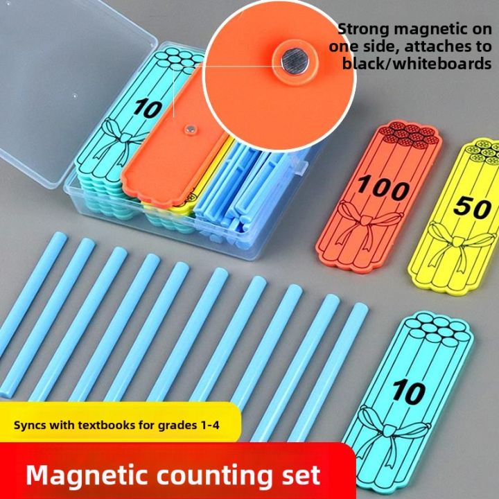 MOMIAN | Magnetic Counting Rods and Magnetic Tiles Math Manipulatives ...