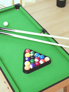 Mini Billiard Table For Kids Wooden With Tall Feet Tabletop Pool Table Set Billiards Table Set