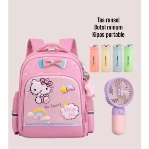 Tas ransel anak perempuan hello kitty pita BANYAK BONUS tas sekolah paud TK tas ransel tas anak
