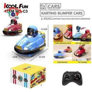 Bộ 2 xe điều khiển từ xa đâm đụng pin sạc cho bé