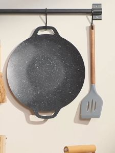 ถาดอบมัลติฟังก์ชั่น เคลือบกันติด กระทะปิ้งย่าง BBQ กระทะทรงแบน บาร์บีคิว ปิ้งย่างเกาหลี กระทะย่าง