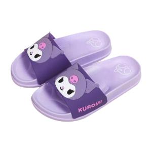 Sanrio Kurokos Childrens Slip-resistant Flat Bottom Slippers Bathroom Slippers Cute Style for Girls Age 3-12 Seasonless