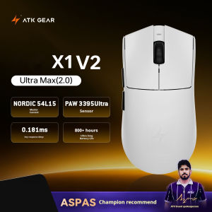 ATK | ATK X1 V2 Ultimate 2.0 Mouse Wireless Paw3950 Utrla 54g Lightweight 750ips 0.163ms Low Latency 650ips Gamer New Accessory Gifts