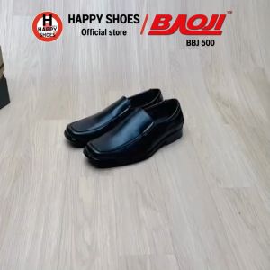[🥇ของแท้100%🔢เบอร์36-41🆓ฟรี...ถุงเท้า 1 คู่] BAOJI รองเท้าคัทชู รองเท้าหนังหุ้มส้น คัตชูเบอร์เล็ก รุ่น BBJ500 หล่อเท่ นุ่มเบา สบายเท้า