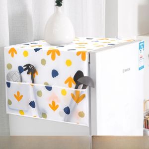 Single Door Double Door Fridge Dust Cover Bag Hanging Storage Bag Style Greyproof Cover Cloth Home Use Refrigerator Dust Shield