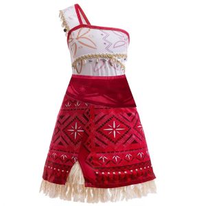 LZH | Adults Kids Summer Dress Vaiana Moana Carnival Cosplay Parent-Child Costume Mother and Daughter Halloween Party Princess Dress