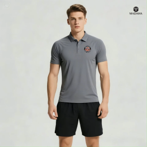 Madaha Polo shirt Dry Fit Kaos Kerah Jersey Olahraga KickBoxing knockout