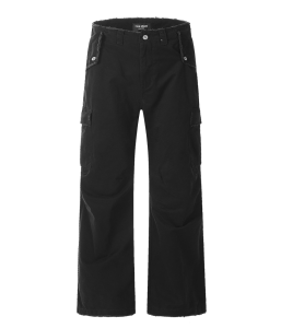 กางเกงยีนส์ทรงทำงานสไตล์อเมริกัน Madwitch กางเกงยีนส์ทรงวินเทจ 3 มิติ ทรงขาด กางเกงขายาวสำหรับผู้ชาย