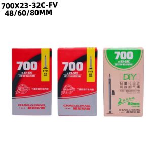 CHAOYANG Road Bike Inner Tube French Valve Bicycle Tire Butyl Rubber 700c 23/32C FV 48L 60L 80L Durable Standard Inner