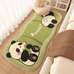 VIKAMA Cute Panda Rectangular Rug: Insulating Warm and Non-Slip—Perfect for Bedrooms Kids Rooms Hallways and Home Decor