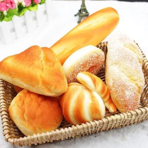 Artificial Bread Pressure Reliever Knead Stress Reliever toy Fake Food Photography Prop Window Cabinet Model fidget toy gifts