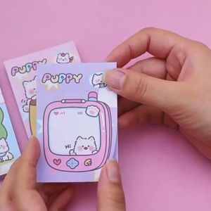 MOMO 50PCS Ins Cute Dog Sticky Notes Puppy Memos Random Delivery Kids Stationery Supplies