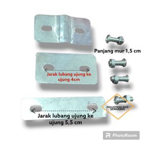 [ Kualitas Bagus ] Mur Baut Klemp Klem Clamp Plat Besi Keranjang Kranjang Sepeda Anak / Dewasa Bagasi Depan
