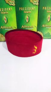 Songkok Kujang Merah Bordir Peci Kopiah Nasional Anak Remaja Dewasa