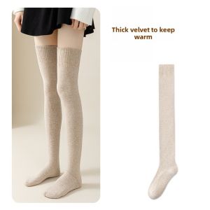 MiiOW | Thickened Long Tube Knee High Socks For Women Winter Warm Cotton Knee High Boots Socks Breathable Comfortable All Season Socks