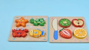 คูปองส่งฟรี: ชุดผักผลไม้จำลอง ของเล่นไม้ ของเล่นเสริมพัฒนาการ ปลอดภัยสำหรับเด็ก (ส่งจากไทย)