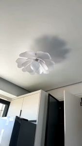 Ceiling Drop Light Cloud Petal Lampshade Modern Minimalist Chandelier Tri-Color Pendant Light Acrylic Adjustable Height Hang Light For Living Dining Room Bedroom Hallway Balcony Entryway Home Decorative Lighting