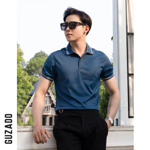 Áo Polo Nam Chất Thun Lạnh Co Giãn 4 Chiều Thấm Hút Cực Tốt Thiết Kế Phối Sọc Sang Trọng Lịch Lãm MPL2331 thương hiệu GUZADO