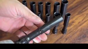 1/2นิ้ว ไดร์ฟอิม ชุด คอมพิวเตอร์ ลูกบล็อก, ปากหกเหลี่ยม 128MM, สีดำ, ขนาด 4 x หุน