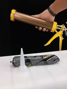 Automotive glass glue black polyurethane sealant sheet metal glue windshield special car waterproof soft bag strong glue