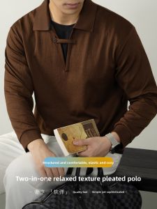 PERDONTOO | Mens Loose Collar Polo Shirt