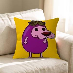 KAYOU | Anime C-Courage Cowardly Dog Mini 45*45cm Cushion Cover Pillow Cover Decor Pillowcase Home Pillowcase For Couch Pillow